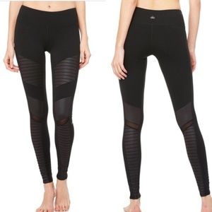 Alo Yoga Black Moto Leggings